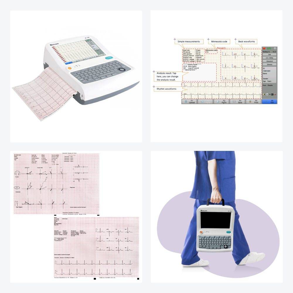 Biocare Digital 12Lead EKG/ECG Machine with Automatic Interpretation